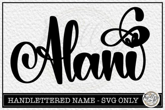 Alani - Hand Lettered SVG