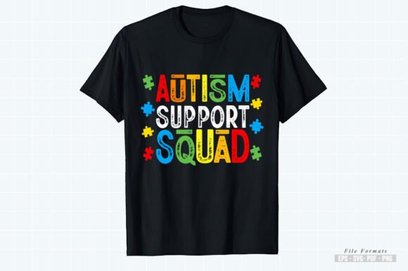 Autism Support Squad Graphics and Print Templates