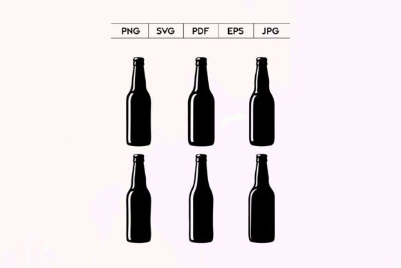 Beer Bottle SVG Bundle: Graphics and Illustrations for Crafters
