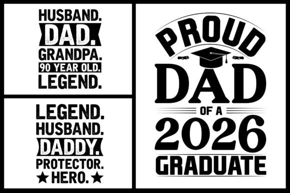 Dad Daddy SVG T-Shirt Design