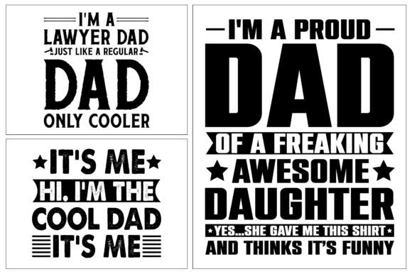 Dad Fathers Day SVG T-Shirt Design