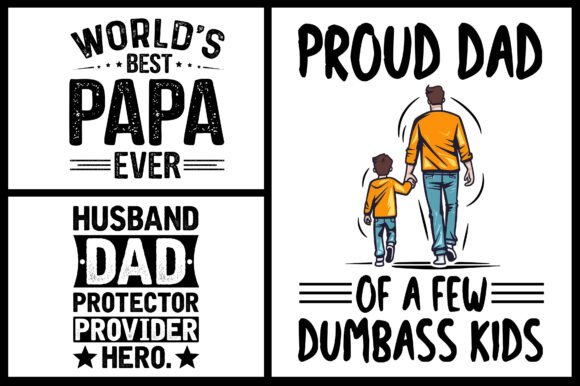 Dad Papa T-Shirt Design SVG PNG
