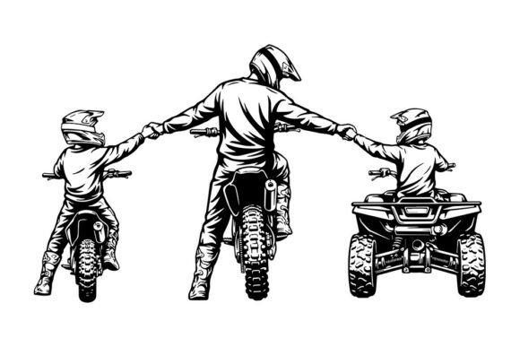 Father and Kids Svg: Graphics for Crafts and Small Business