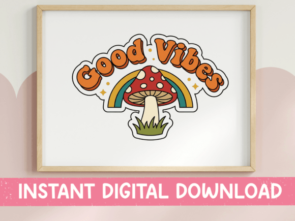 Good Vibes Mushroom Rainbow