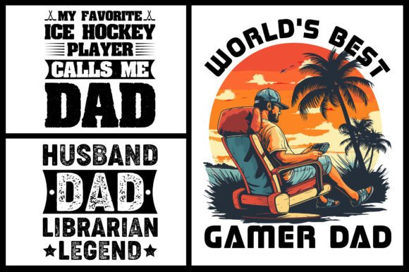 Husband Dad SVG T-Shirt Design Graphics