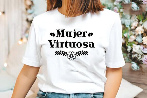 Mujer Virtuosa SVG, Frases Biblicas PNG