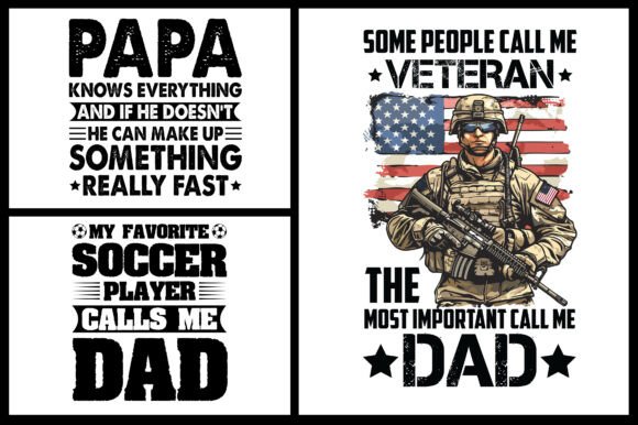 Papa Dad SVG T-Shirt Design Graphics